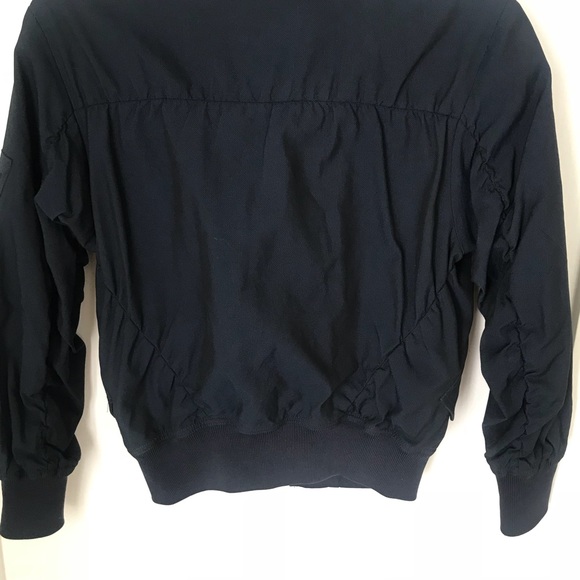 Acne Dark Blue Bomber Jacket XS - Picture 7 of 8